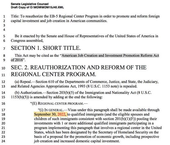 EB5最新立法改革草案出炉,涨价或成定局! EB5最新立法改革草案出炉,涨价或成定局!