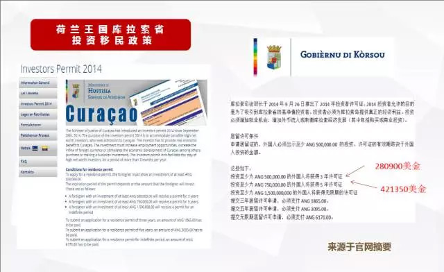 荷兰王国库拉索购房移民投资项目介绍 荷兰王国库拉索购房移民投资项目介绍