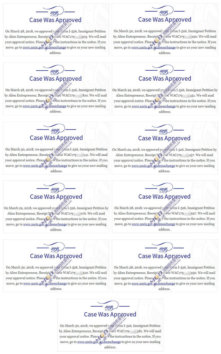 EB-5美国投资移民1-526获批移民局官网截图 EB-5美国投资移民1-526获批移民局官网截图